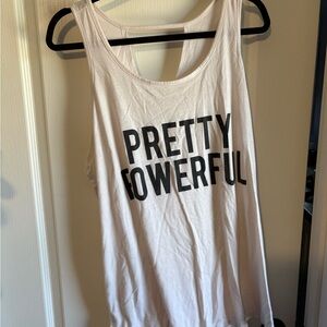 Pretty Powerful Women's White Tank Top